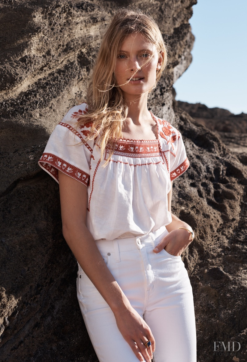 Constance Jablonski featured in  the Madewell lookbook for Summer 2016