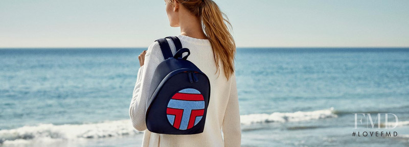 Constance Jablonski featured in  the Tory Sport advertisement for Spring 2016