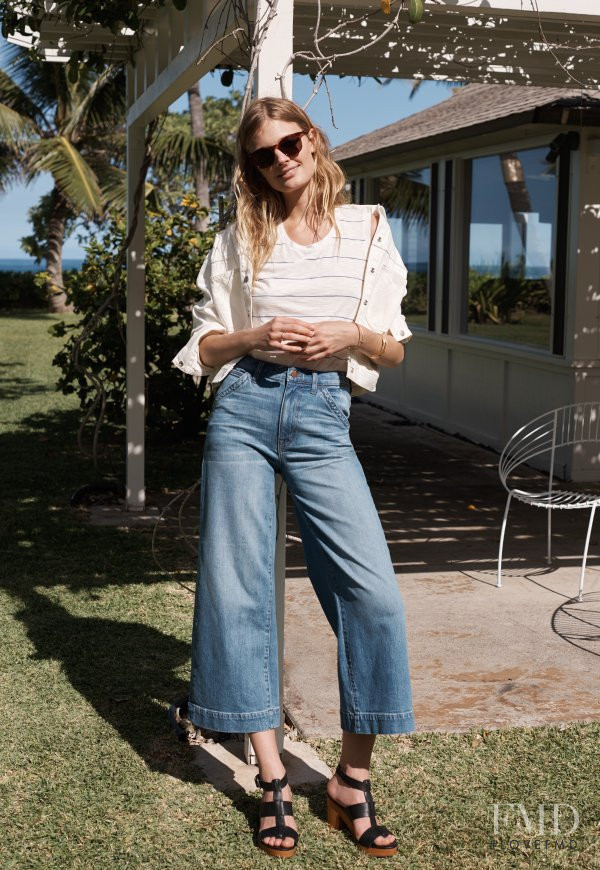 Constance Jablonski featured in  the Madewell lookbook for Spring 2016