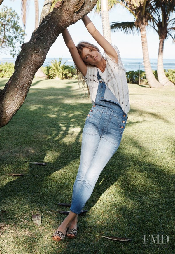 Constance Jablonski featured in  the Madewell lookbook for Spring 2016