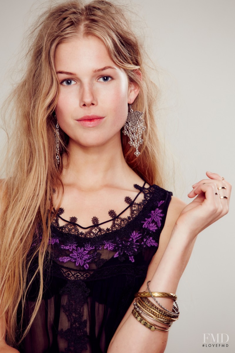 Marina Ohm featured in  the Free People lookbook for Spring/Summer 2014