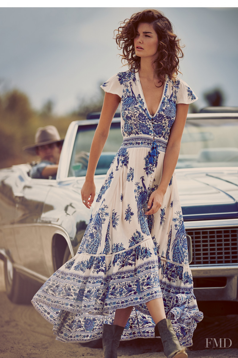 Ophélie Guillermand featured in  the Free People catalogue for Spring/Summer 2016