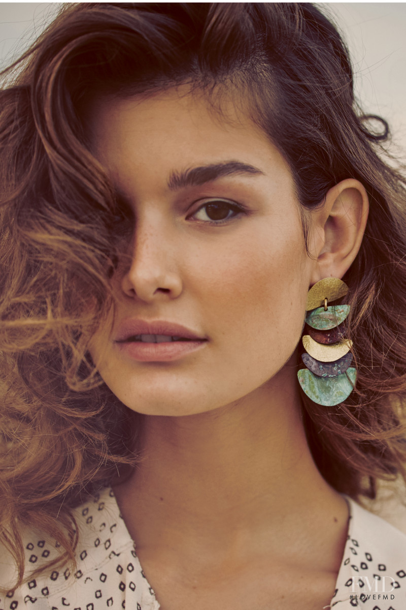 Ophélie Guillermand featured in  the Free People catalogue for Spring/Summer 2016