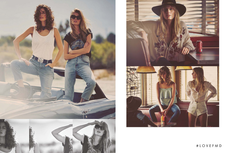 Constance Jablonski featured in  the Free People catalogue for Spring/Summer 2016