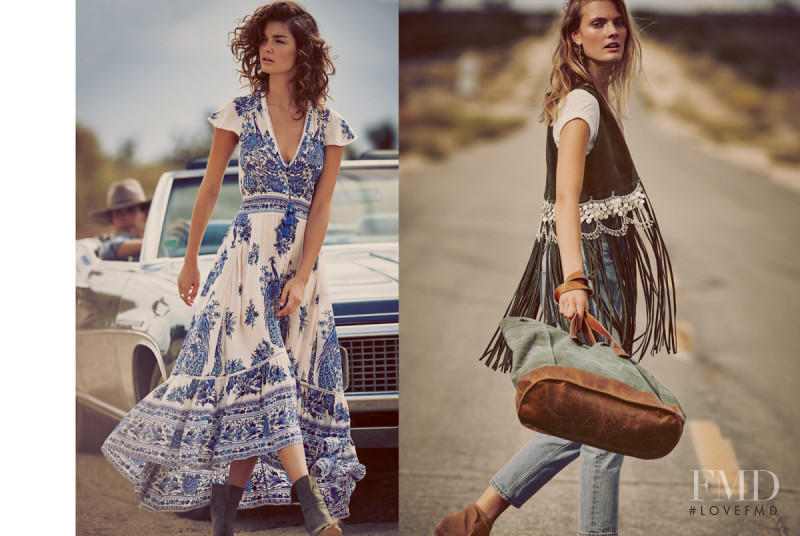 Constance Jablonski featured in  the Free People catalogue for Spring/Summer 2016