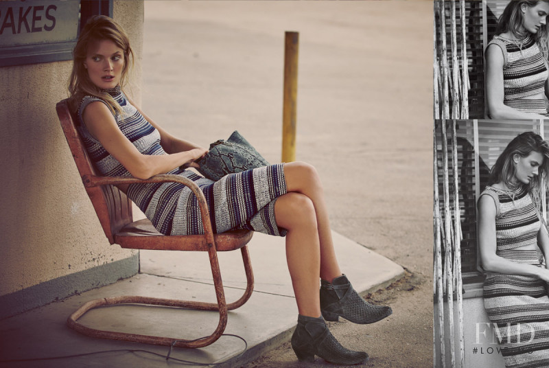 Constance Jablonski featured in  the Free People catalogue for Spring/Summer 2016