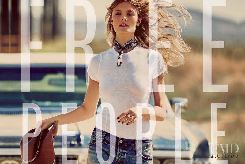 Constance Jablonski featured in  the Free People catalogue for Spring/Summer 2016