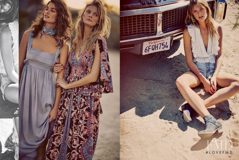 Constance Jablonski featured in  the Free People catalogue for Spring/Summer 2016