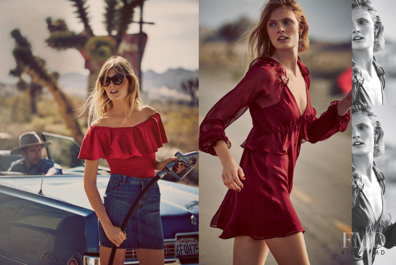 Constance Jablonski featured in  the Free People catalogue for Spring/Summer 2016