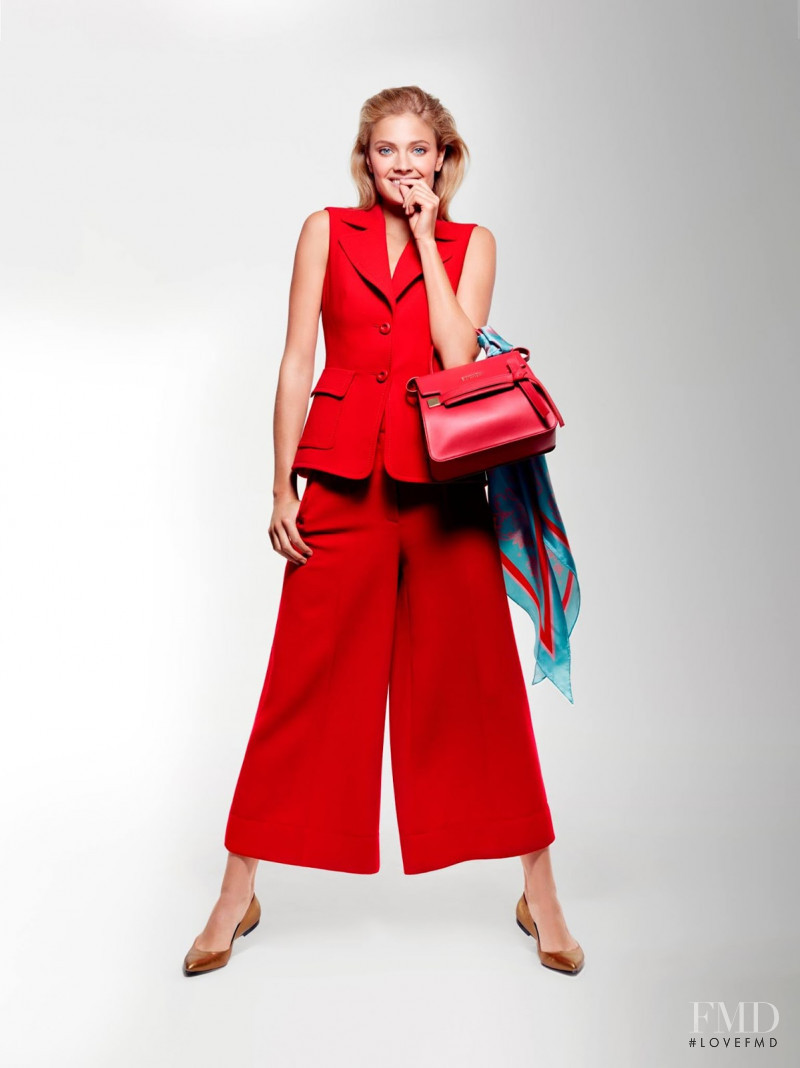 Constance Jablonski featured in  the Escada advertisement for Spring/Summer 2016