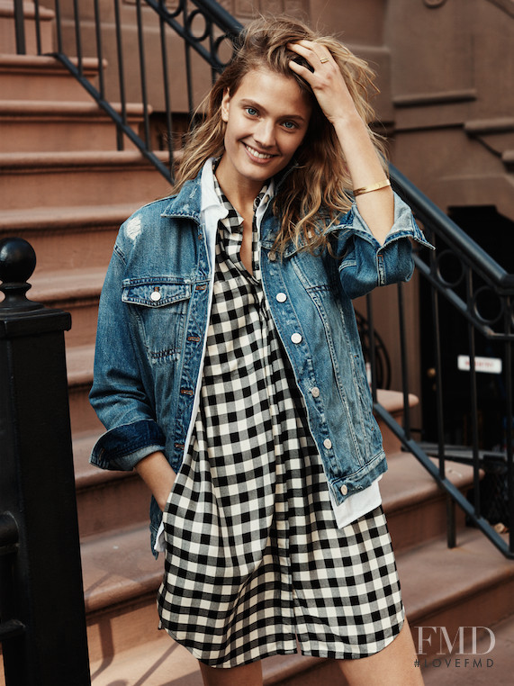 Constance Jablonski featured in  the Madewell lookbook for Spring 2016