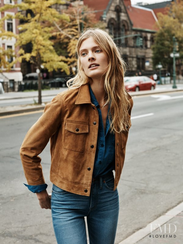 Constance Jablonski featured in  the Madewell lookbook for Spring 2016