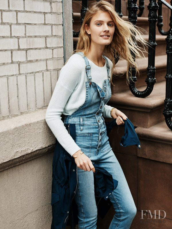 Constance Jablonski featured in  the Madewell lookbook for Spring 2016