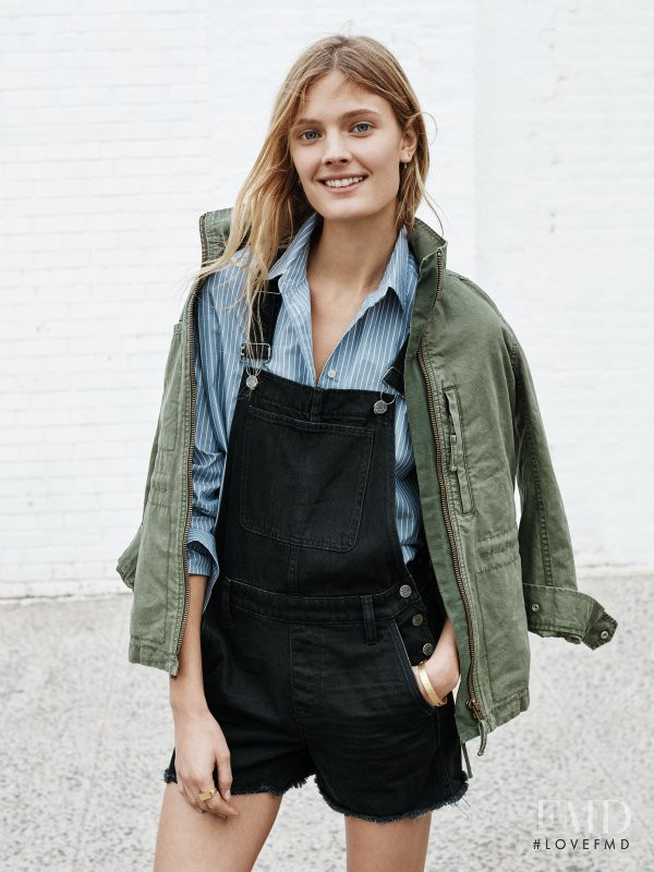 Constance Jablonski featured in  the Madewell lookbook for Spring 2016