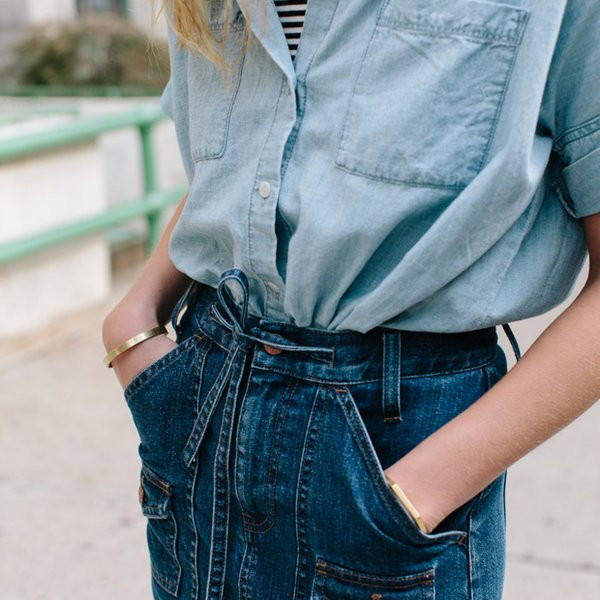 Constance Jablonski featured in  the Madewell lookbook for Spring 2016