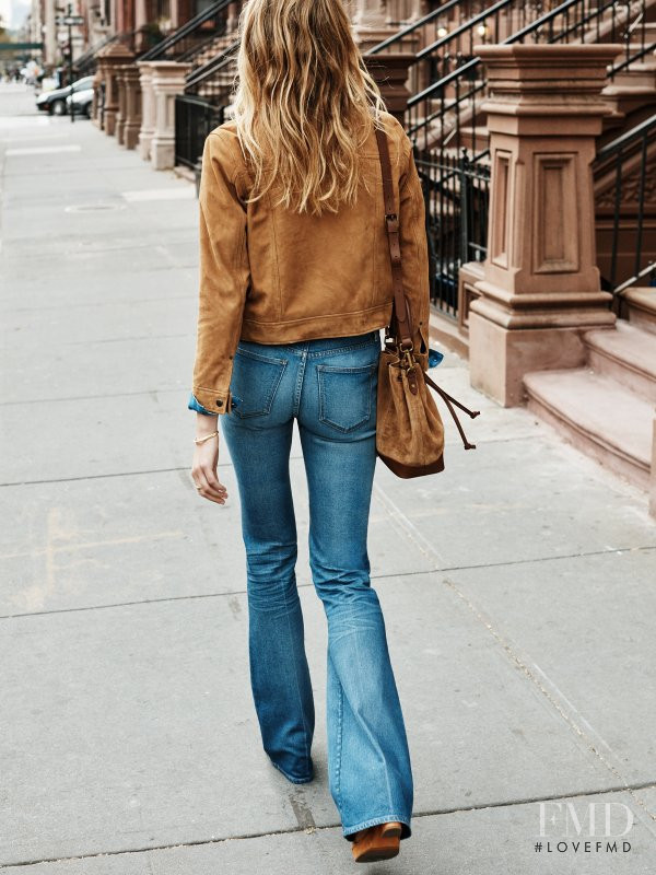 Constance Jablonski featured in  the Madewell lookbook for Spring 2016