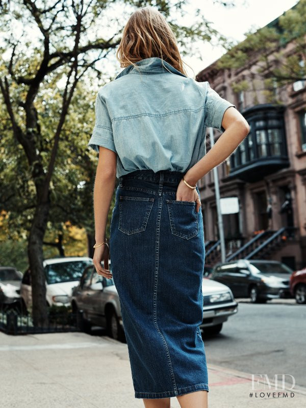 Constance Jablonski featured in  the Madewell lookbook for Spring 2016