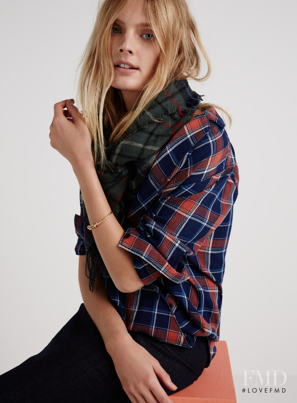 Constance Jablonski featured in  the Madewell lookbook for Spring 2016