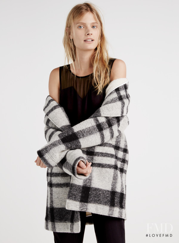 Constance Jablonski featured in  the Madewell lookbook for Fall 2015