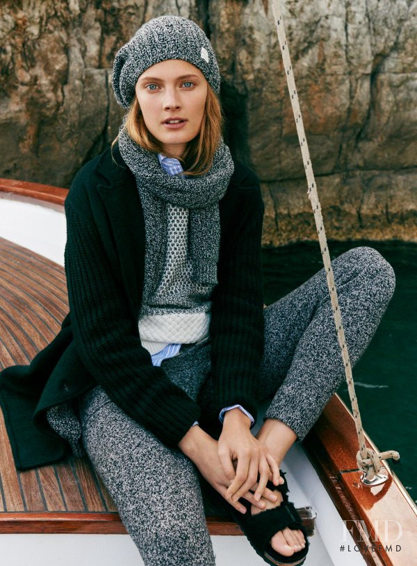 Constance Jablonski featured in  the Madewell lookbook for Fall 2015