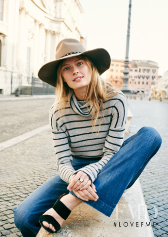 Constance Jablonski featured in  the Madewell lookbook for Fall 2015