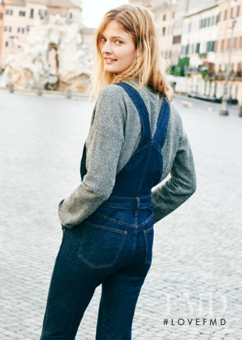 Constance Jablonski featured in  the Madewell lookbook for Fall 2015