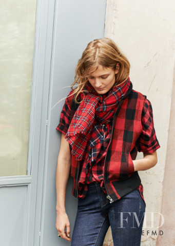 Constance Jablonski featured in  the Madewell lookbook for Fall 2015