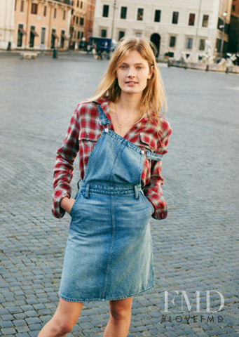 Constance Jablonski featured in  the Madewell lookbook for Fall 2015