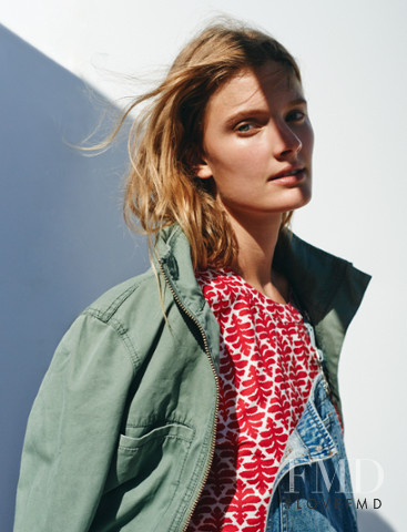 Constance Jablonski featured in  the Madewell lookbook for Summer 2015