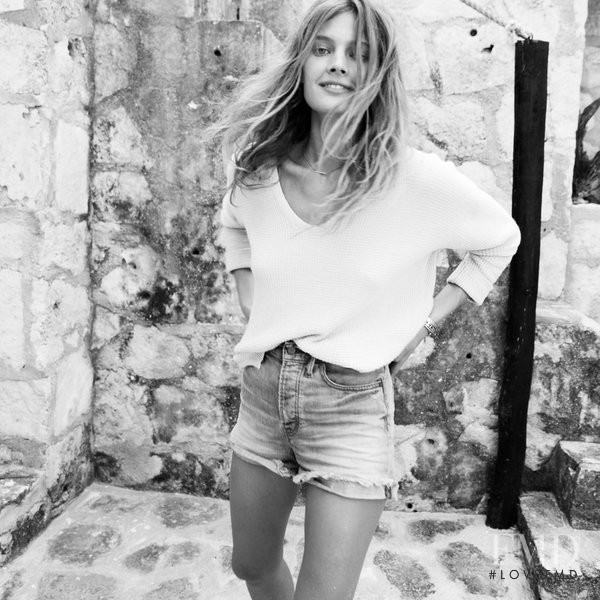 Constance Jablonski featured in  the Madewell lookbook for Summer 2015