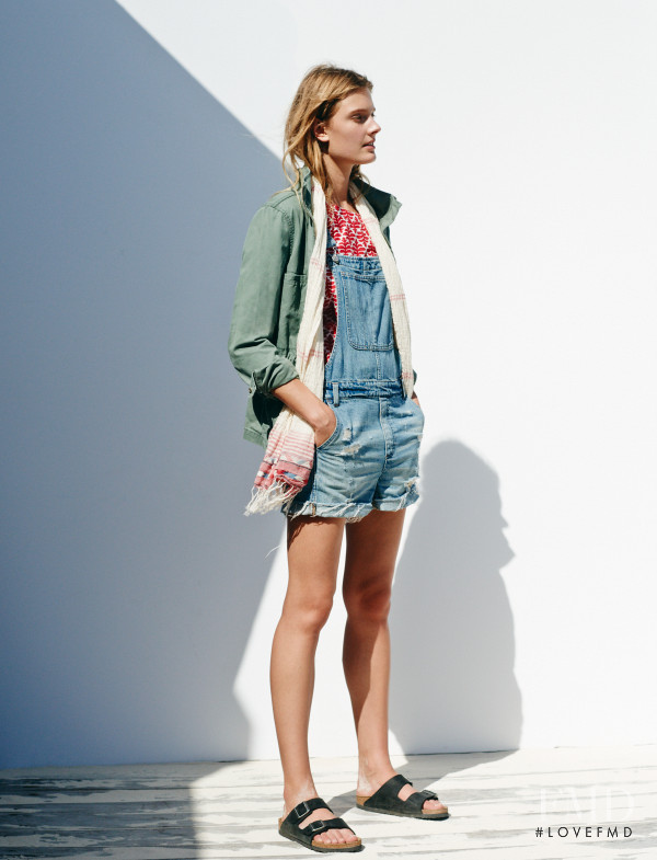 Constance Jablonski featured in  the Madewell lookbook for Summer 2015