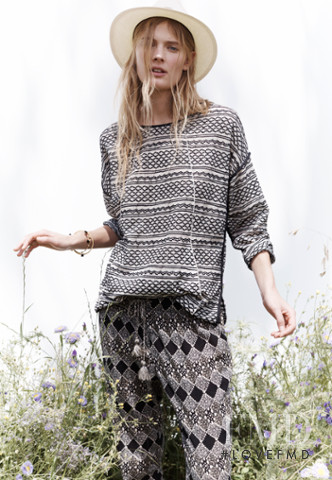 Constance Jablonski featured in  the Madewell lookbook for Spring 2015