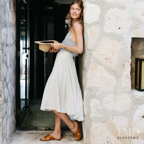 Constance Jablonski featured in  the Madewell lookbook for Spring 2015