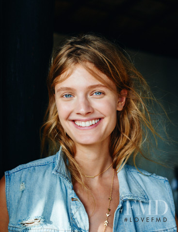 Constance Jablonski featured in  the Madewell lookbook for Spring 2015