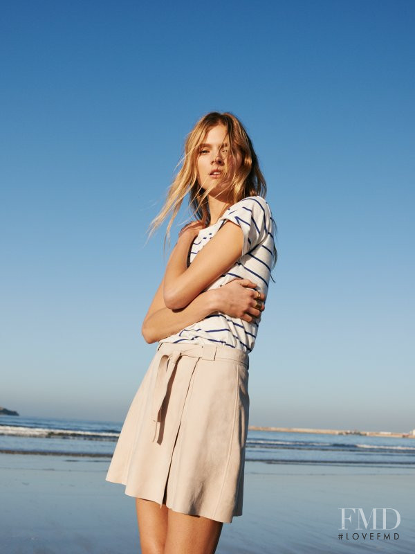 Constance Jablonski featured in  the Madewell lookbook for Spring 2016