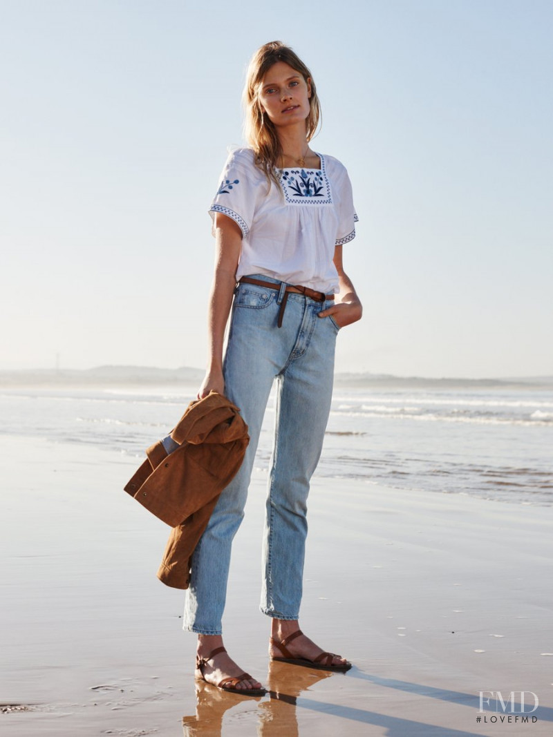 Constance Jablonski featured in  the Madewell lookbook for Spring 2016