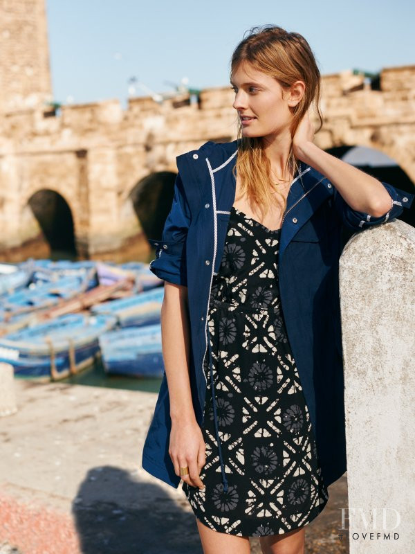 Constance Jablonski featured in  the Madewell lookbook for Spring 2016