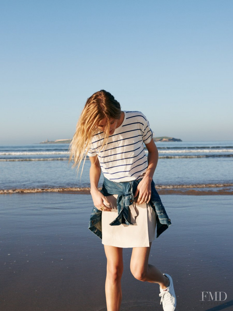 Constance Jablonski featured in  the Madewell lookbook for Spring 2016