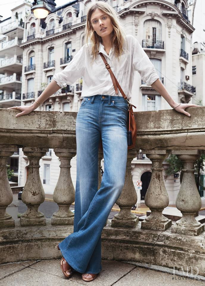 Constance Jablonski featured in  the Madewell lookbook for Spring 2015