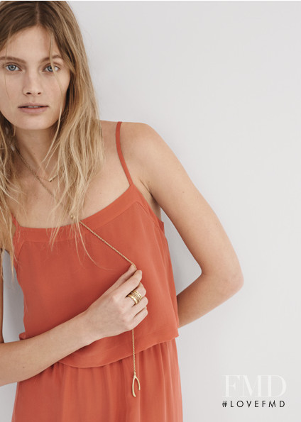 Constance Jablonski featured in  the Madewell lookbook for Spring 2015