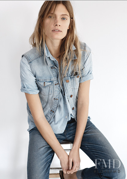 Constance Jablonski featured in  the Madewell lookbook for Spring 2015