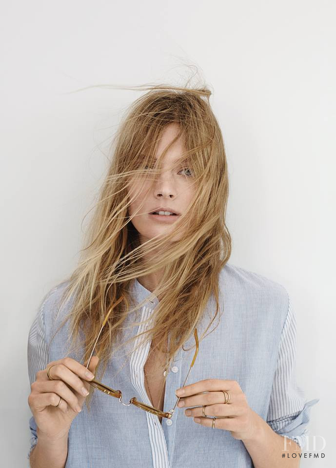Constance Jablonski featured in  the Madewell lookbook for Spring 2015