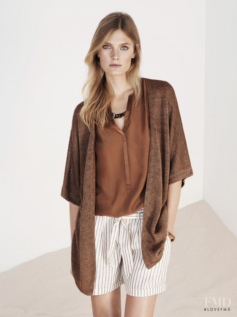 Constance Jablonski featured in  the Massimo Dutti lookbook for Spring 2014