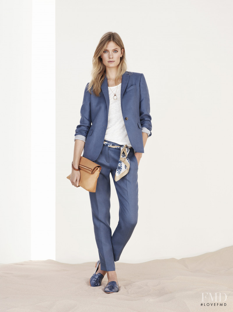 Constance Jablonski featured in  the Massimo Dutti lookbook for Spring 2014