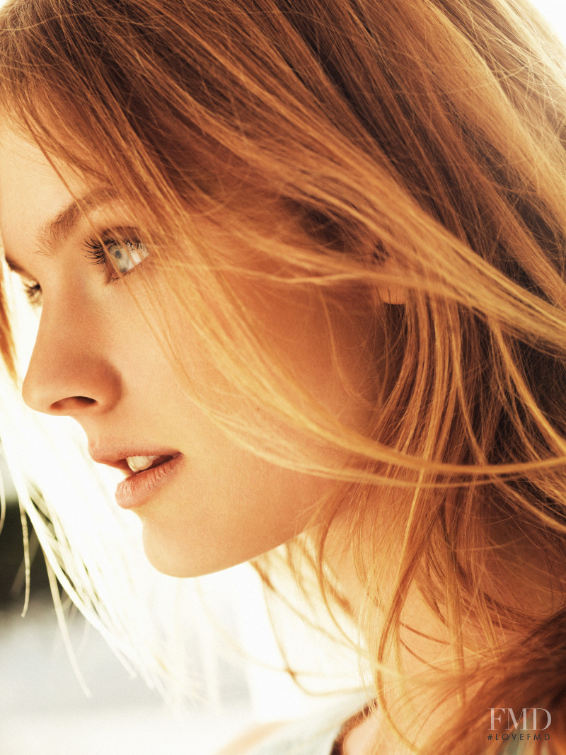Constance Jablonski featured in  the Massimo Dutti lookbook for Summer 2014