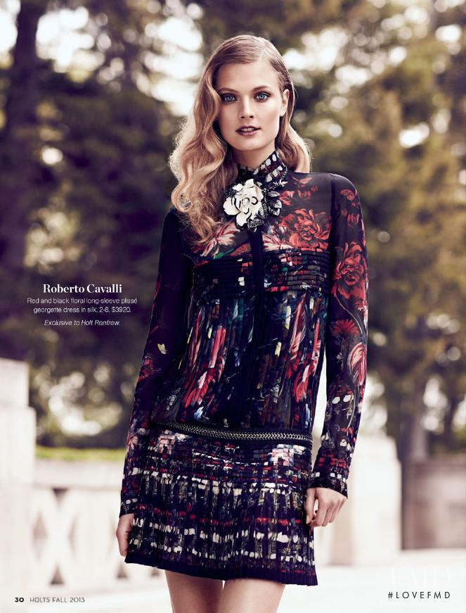 Constance Jablonski featured in  the Holt Renfrew catalogue for Autumn/Winter 2013