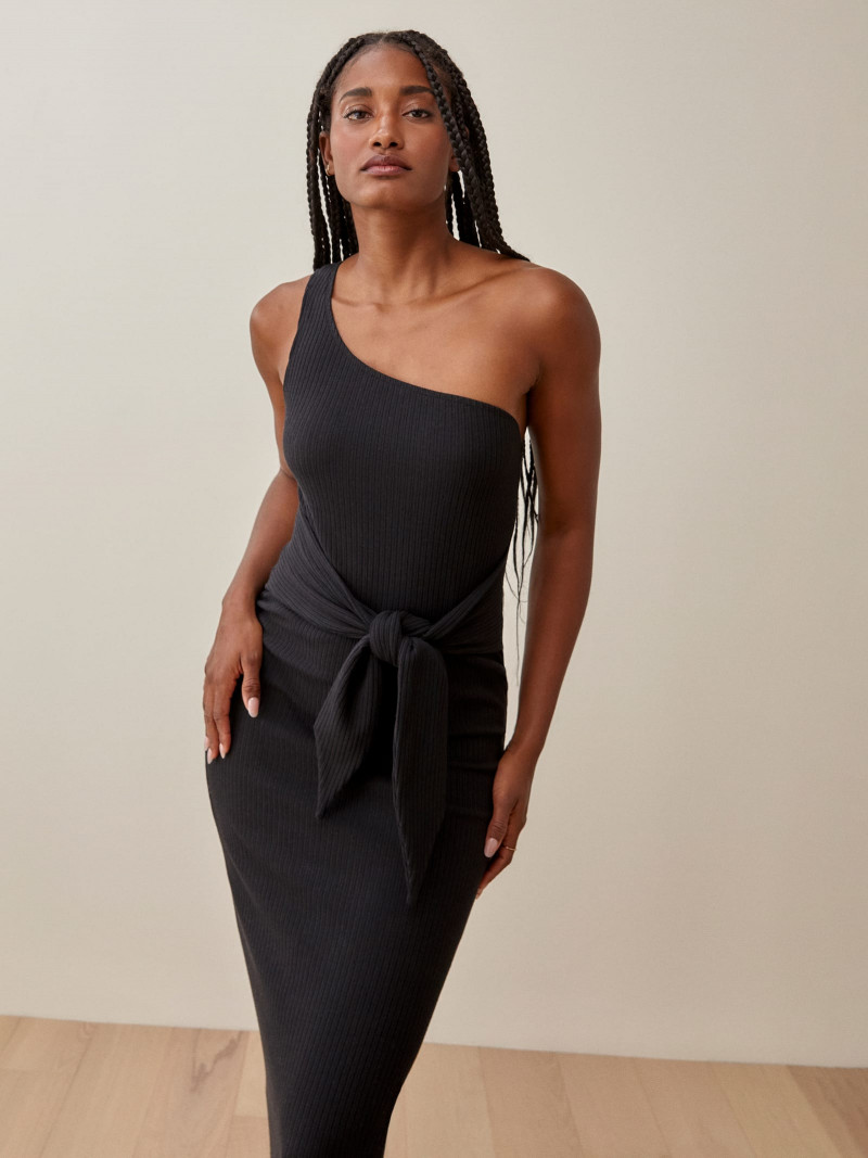 Melodie Monrose featured in  the Reformation catalogue for Spring/Summer 2021