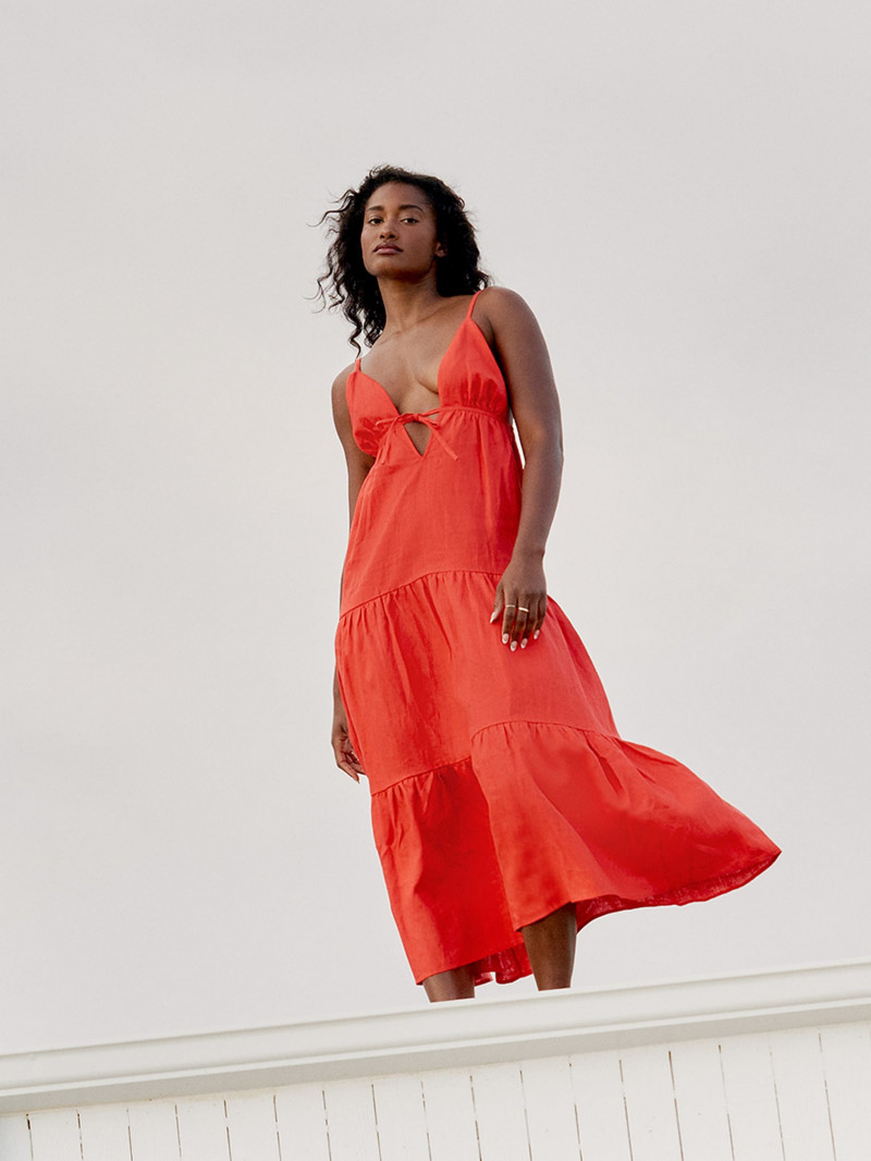 Melodie Monrose featured in  the Reformation catalogue for Spring/Summer 2021