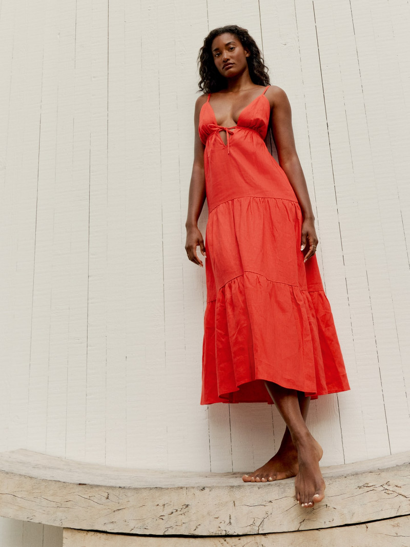 Melodie Monrose featured in  the Reformation catalogue for Spring/Summer 2021