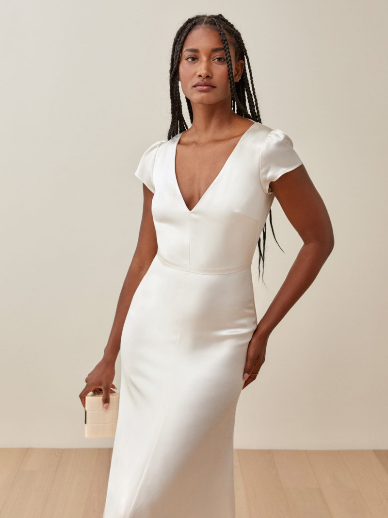 Melodie Monrose featured in  the Reformation catalogue for Spring/Summer 2021